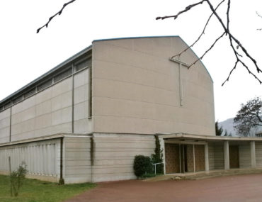 Paul Bouchardeau : église Sainte-Thérèse vue depuis le parvis, Guilherand-Granges, Ardèche
